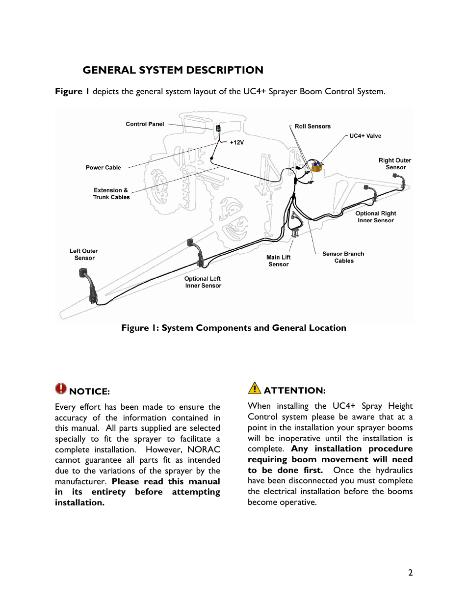 2 general system description | NORAC UC4+BC+AP2 User Manual | Page 5 / 35