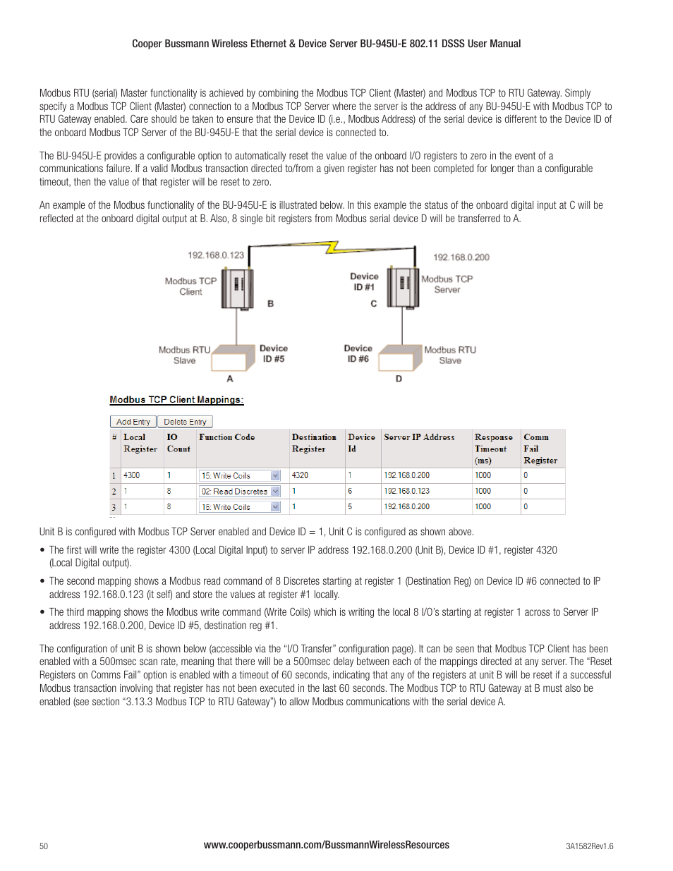 Cooper Bussmann VERSION 1.6 BU-945U-E 802.11 DSSS User Manual | Page 50 / 82
