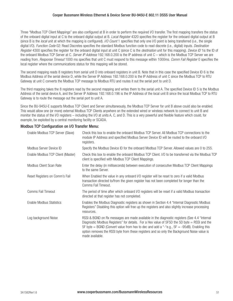 Cooper Bussmann VERSION 1.6 BU-945U-E 802.11 DSSS User Manual | Page 51 / 82