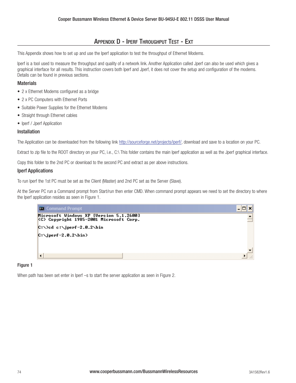 D - i | Cooper Bussmann VERSION 1.6 BU-945U-E 802.11 DSSS User Manual | Page 74 / 82