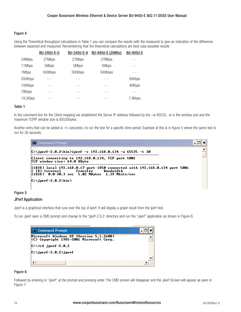 Cooper Bussmann VERSION 1.6 BU-945U-E 802.11 DSSS User Manual | Page 76 / 82