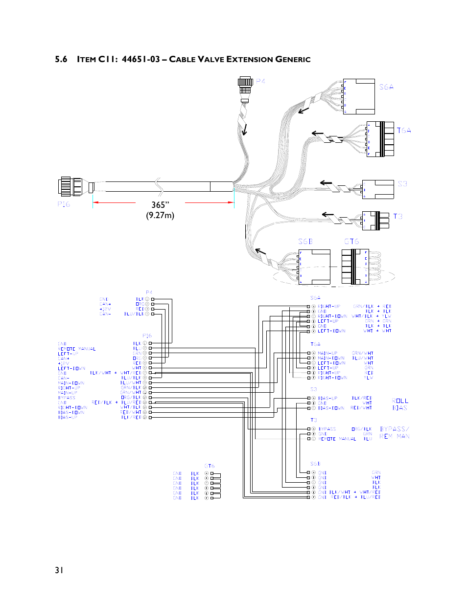 6 item c11: 44651-03 | NORAC UC4+BC+AP3 User Manual | Page 34 / 38