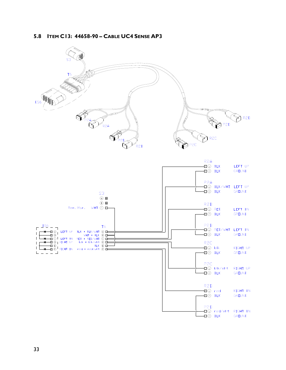 8 item c13: 44658-90 | NORAC UC4+BC+AP3 User Manual | Page 36 / 38