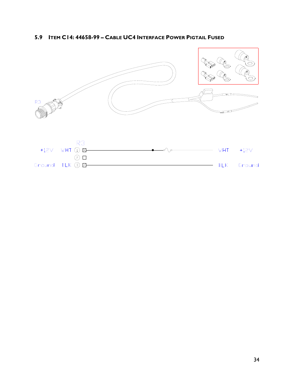 9 item c14: 44658-99 | NORAC UC4+BC+AP3 User Manual | Page 37 / 38