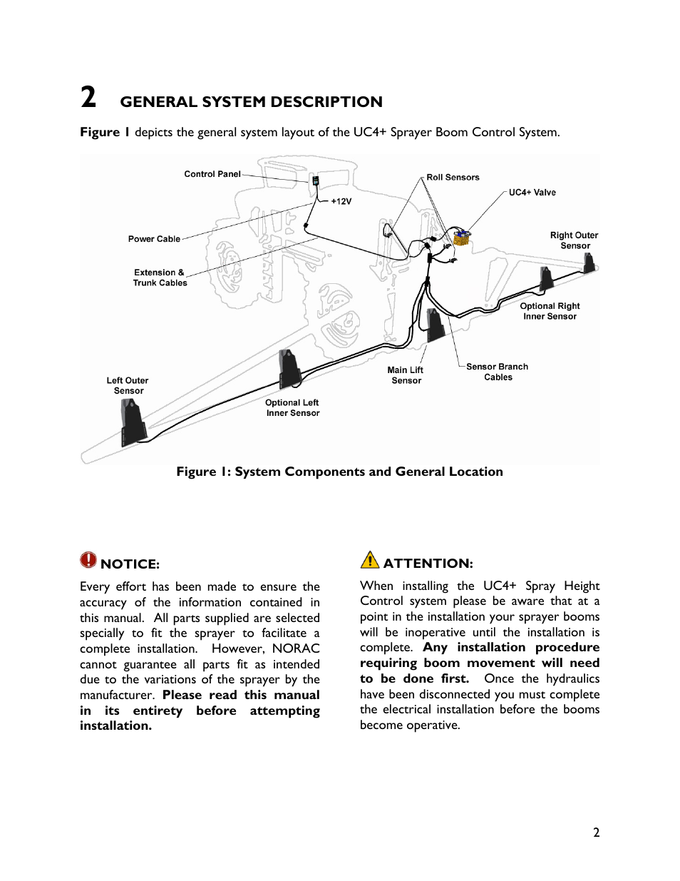 2 general system description | NORAC UC4+BC+AP3 User Manual | Page 5 / 38