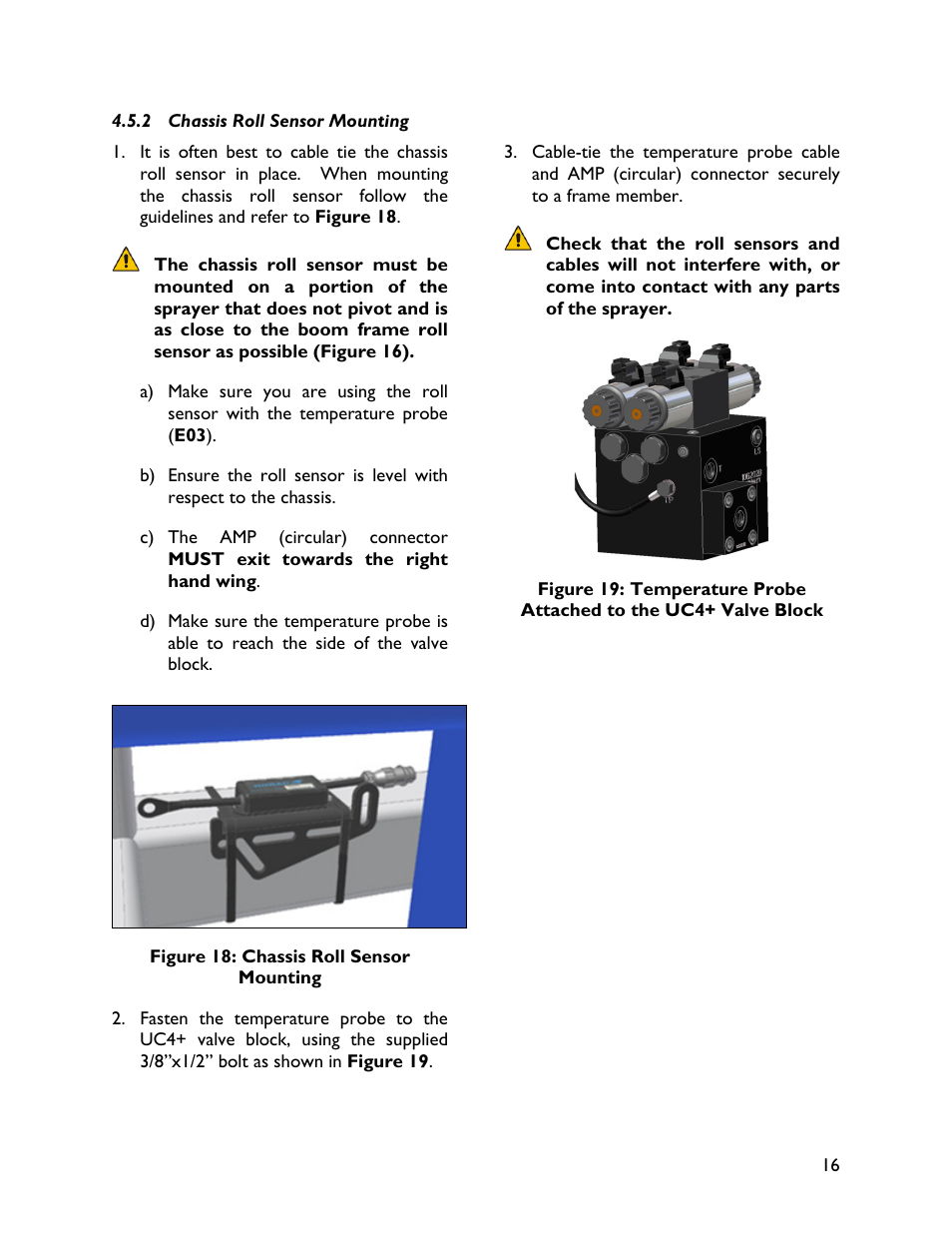 2 chassis roll sensor mounting | NORAC UC4+BC+CS1 User Manual | Page 19 / 34