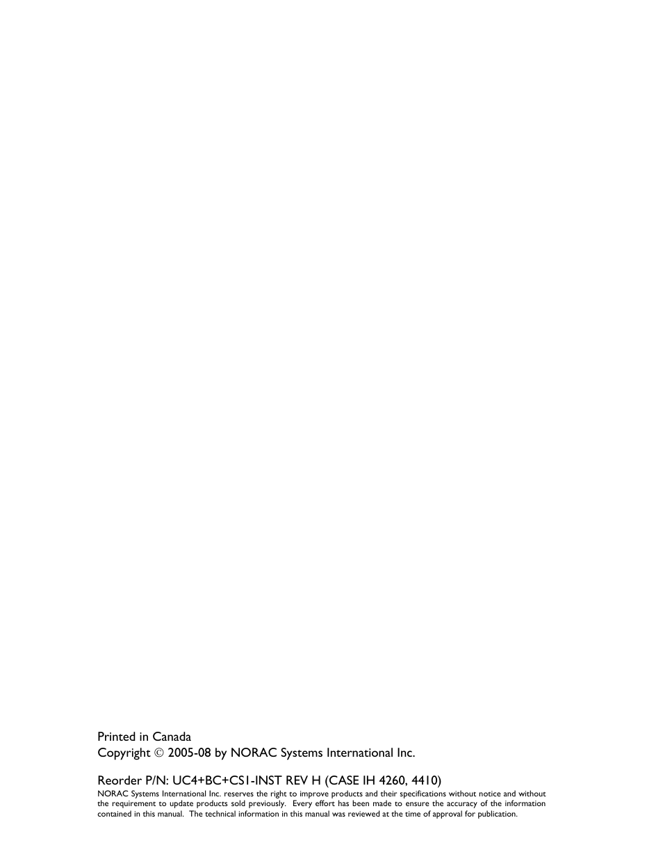 NORAC UC4+BC+CS1 User Manual | Page 2 / 34