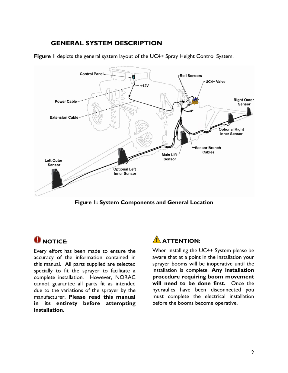 2 general system description | NORAC UC4+BC+CS1 User Manual | Page 5 / 34