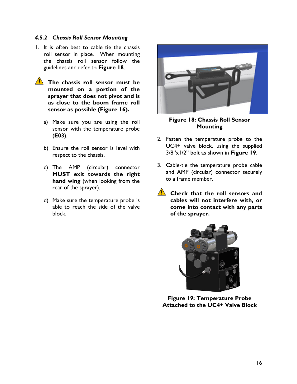 2 chassis roll sensor mounting | NORAC UC4+BC+CS3 User Manual | Page 19 / 38