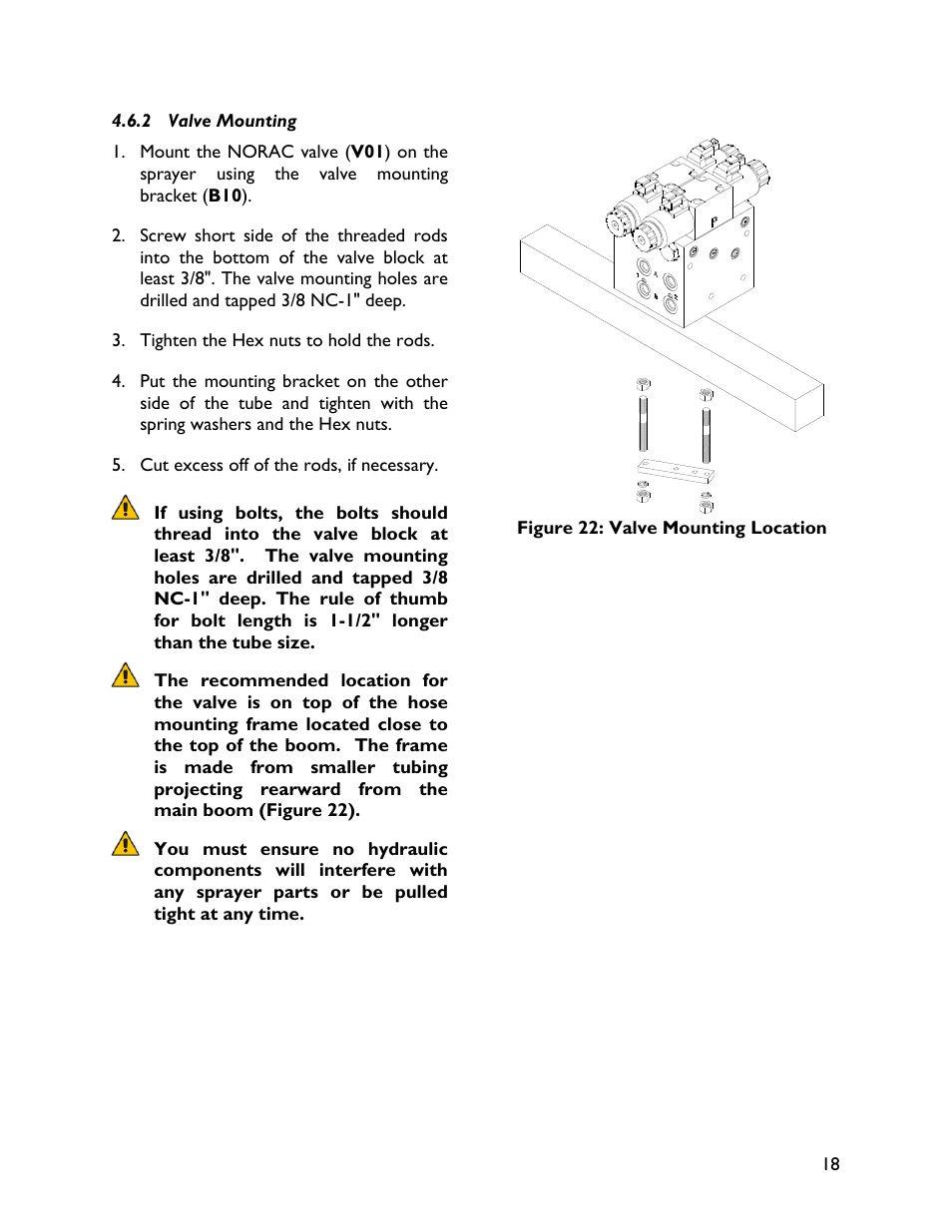 2 valve mounting | NORAC UC4+BC+CS3 User Manual | Page 21 / 38