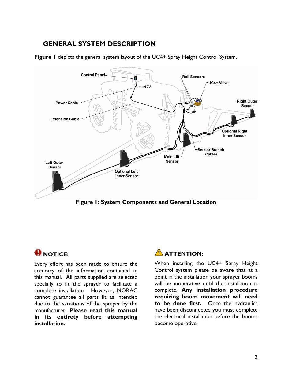 2 general system description | NORAC UC4+BC+CS3 User Manual | Page 5 / 38