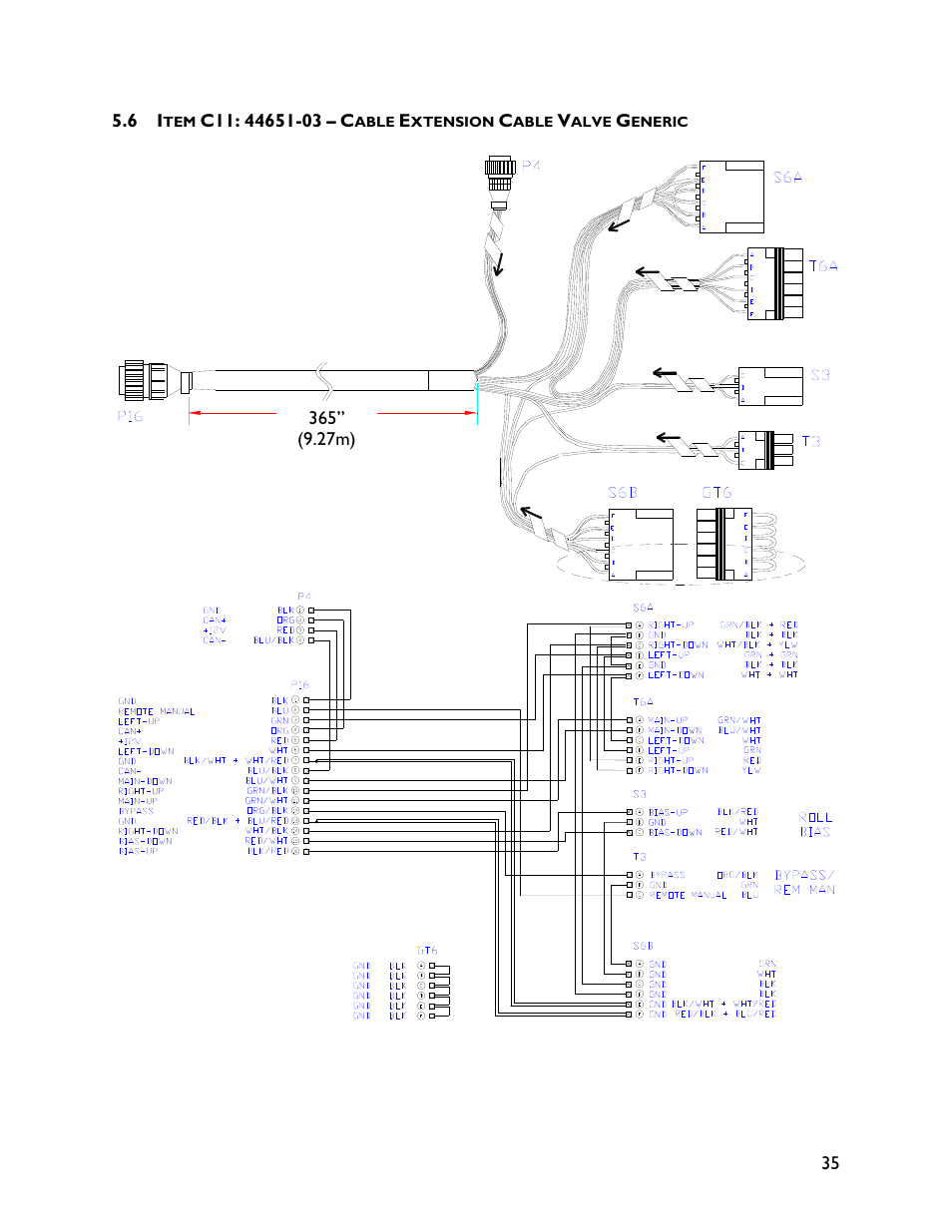 6 item c11: 44651-03 | NORAC UC4+BC+CS5 User Manual | Page 37 / 44