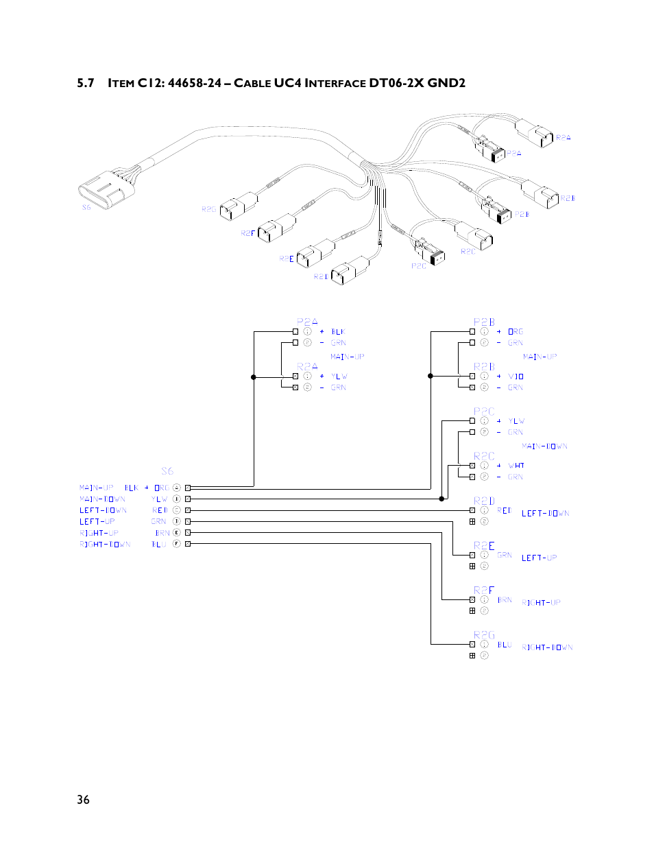 7 item c12: 44658-24 | NORAC UC4+BC+CS5 User Manual | Page 38 / 44