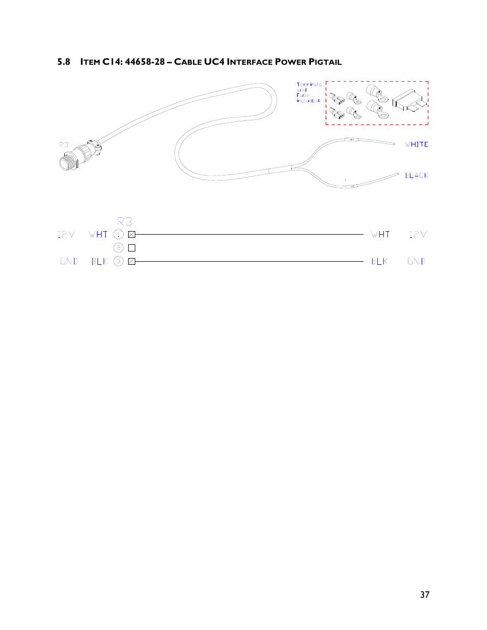 8 item c14: 44658-28 | NORAC UC4+BC+CS5 User Manual | Page 39 / 44