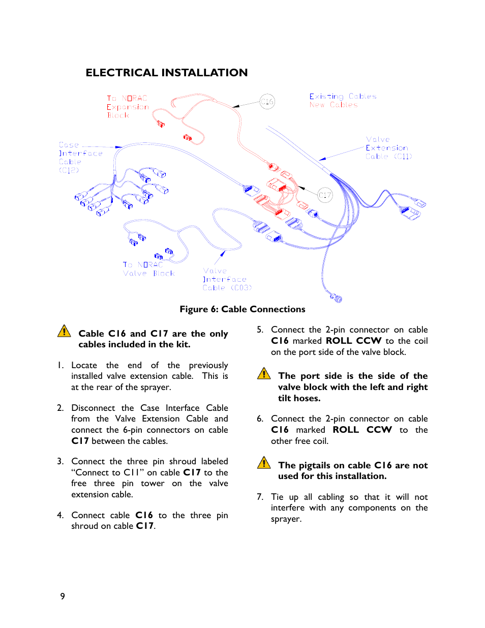 5 electrical installation | NORAC UC4+CS4-4B User Manual | Page 11 / 15