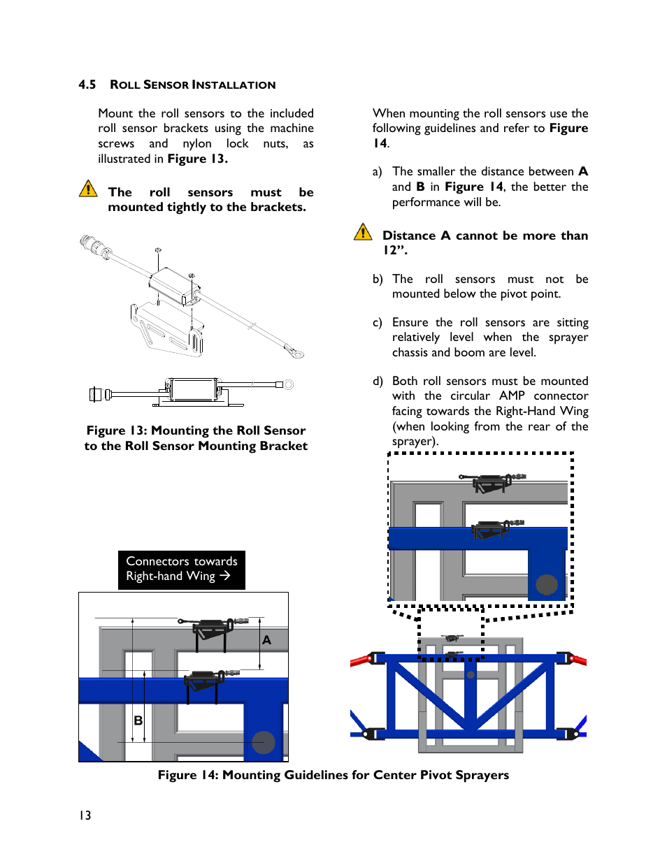 5 roll sensor installation | NORAC UC4+BC+FC1 User Manual | Page 16 / 32