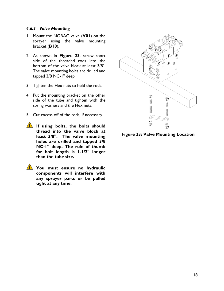 2 valve mounting | NORAC UC4+BC+FC1 User Manual | Page 21 / 32