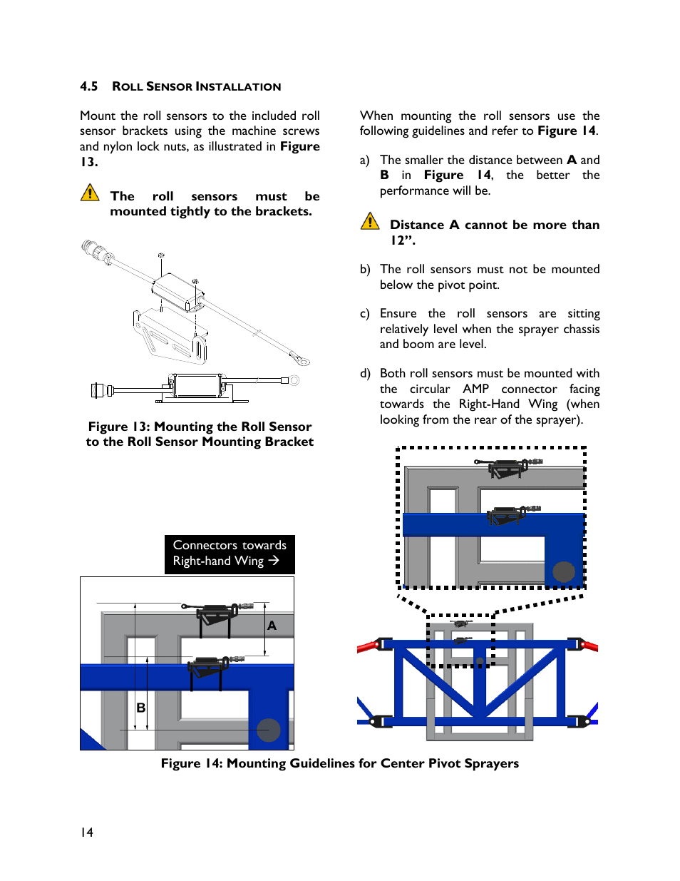 5 roll sensor installation | NORAC UC4+BC+FC2 User Manual | Page 16 / 36