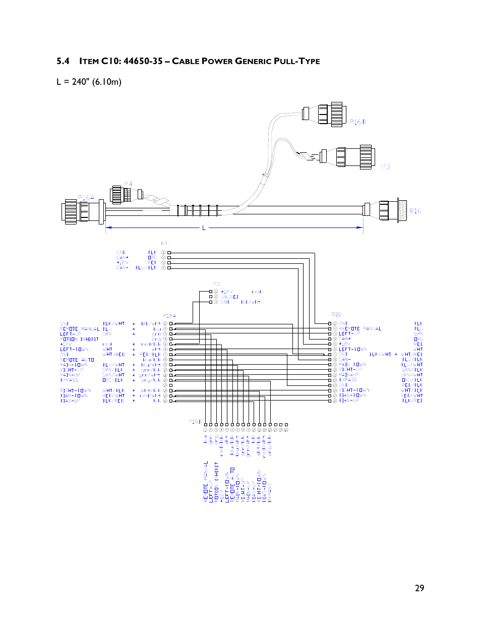 4 item c10: 44650-35 | NORAC UC4+BC+FC2 User Manual | Page 31 / 36