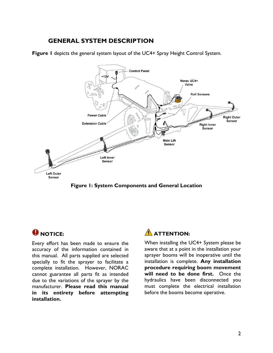 2 general system description | NORAC UC4+BC+FC2 User Manual | Page 5 / 36