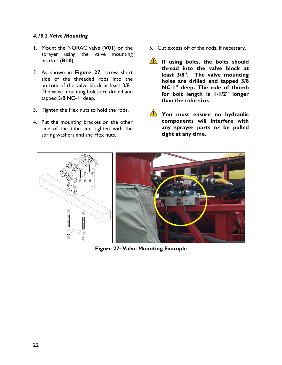 2 valve mounting | NORAC UC4+BC+GM1 User Manual | Page 24 / 35