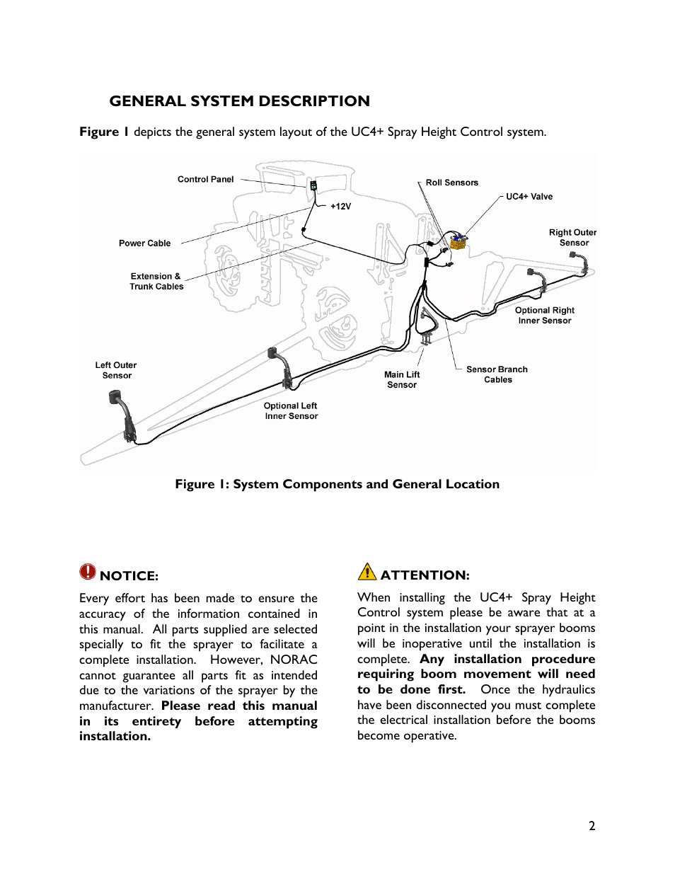 2 general system description | NORAC UC4+BC+GV1 User Manual | Page 5 / 38