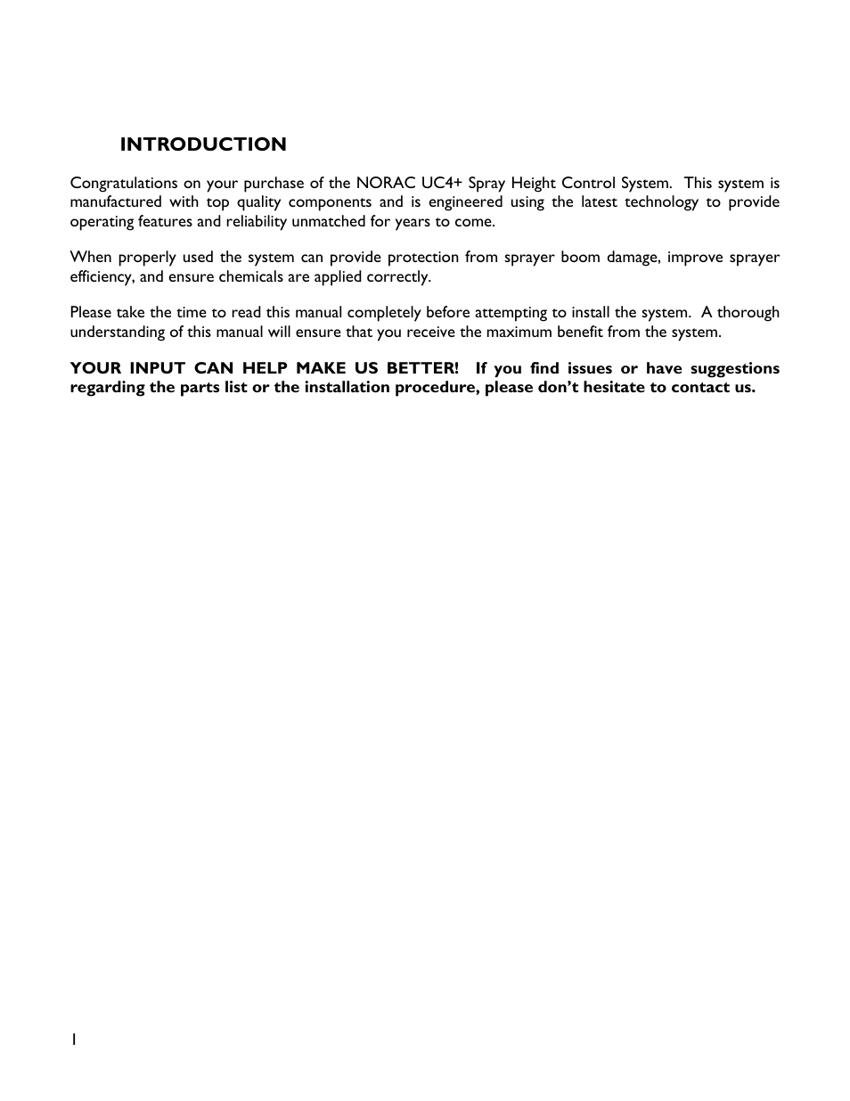 1 introduction | NORAC UC4+BC+HD1 User Manual | Page 4 / 32