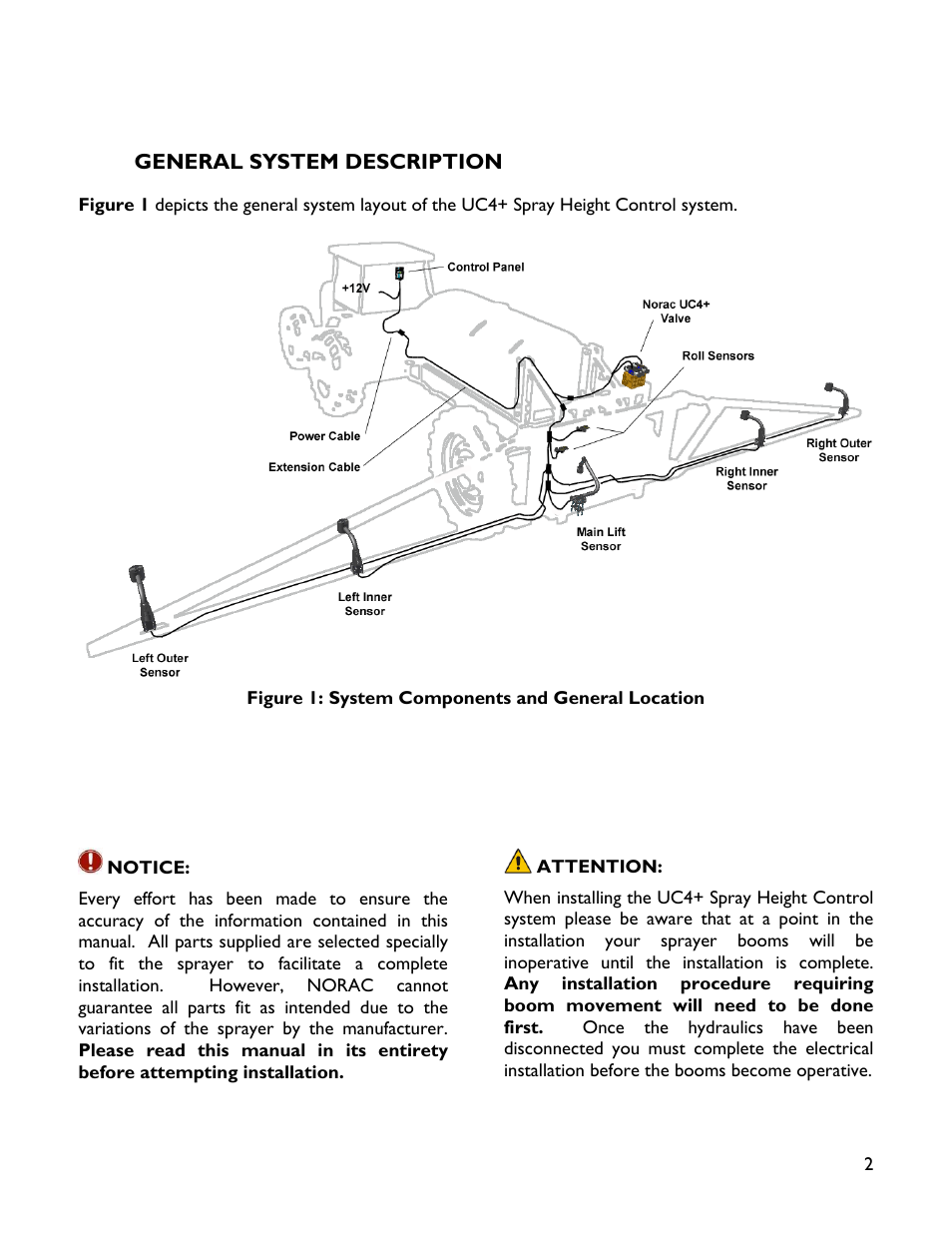 2 general system description | NORAC UC4+BC+HD1 User Manual | Page 5 / 32