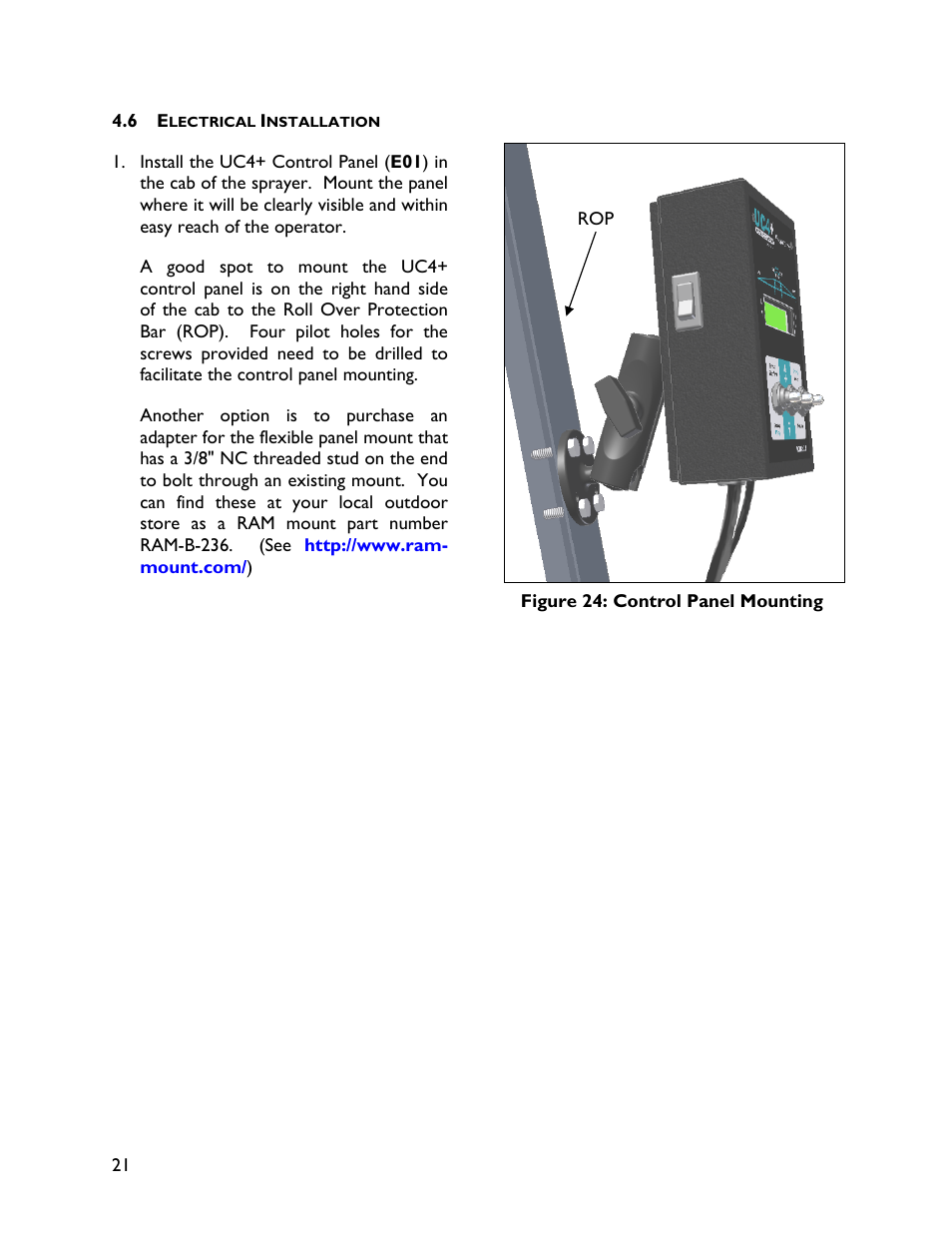 6 electrical installation | NORAC UC4+BC+HD3 Part 1 User Manual | Page 24 / 37