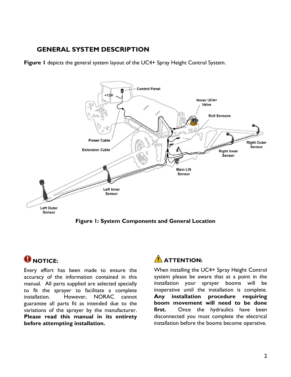 2 general system description | NORAC UC4+BC+HD3 Part 1 User Manual | Page 5 / 37