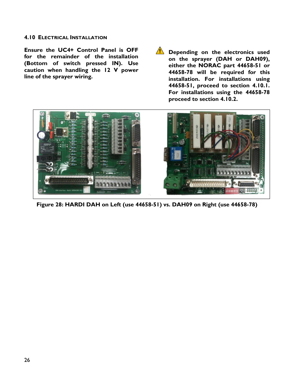 10 electrical installation | NORAC UC4+BC+HD4 Part 1 User Manual | Page 30 / 47