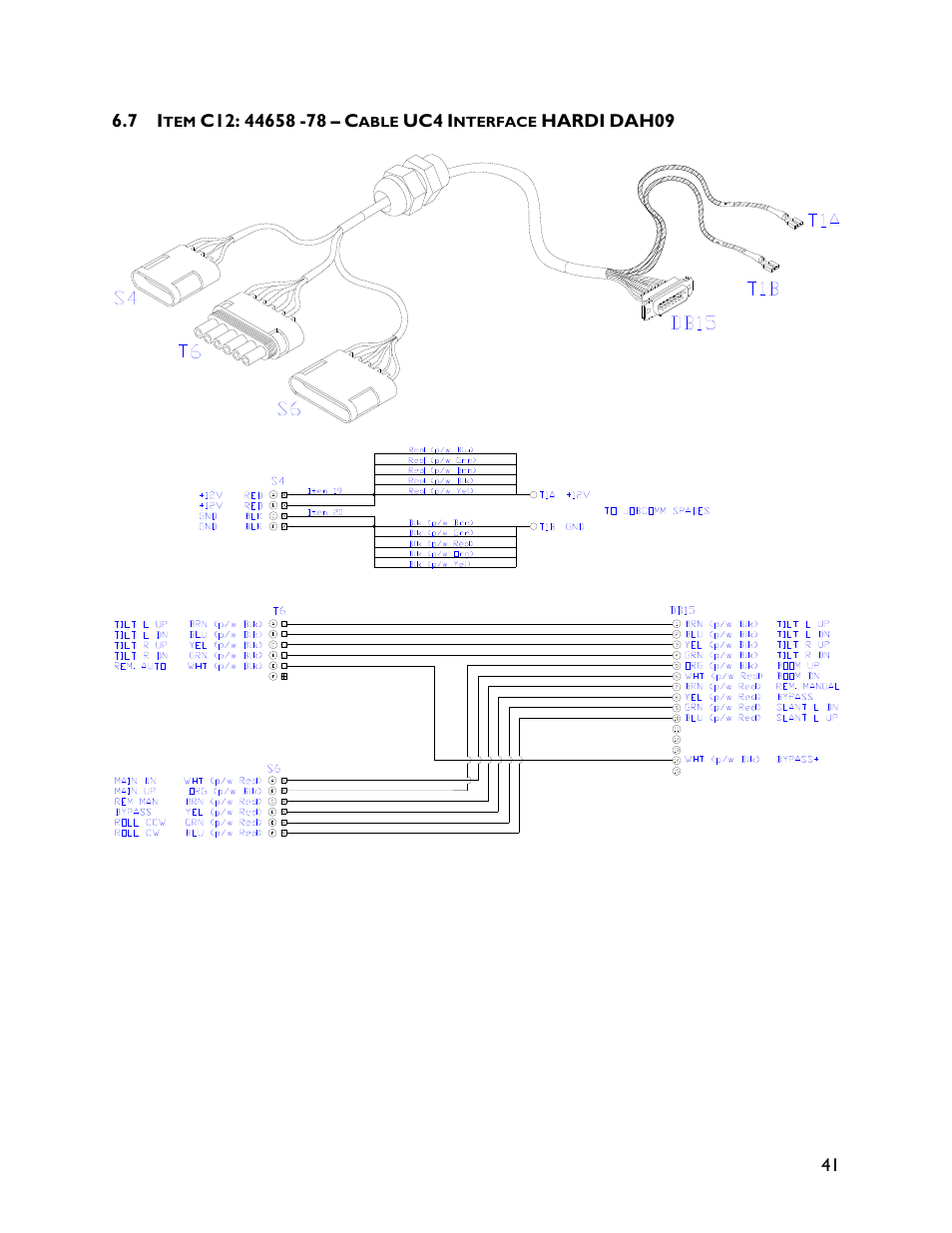 7 item c12: 44658 -78 | NORAC UC4+BC+HD4 Part 1 User Manual | Page 45 / 47