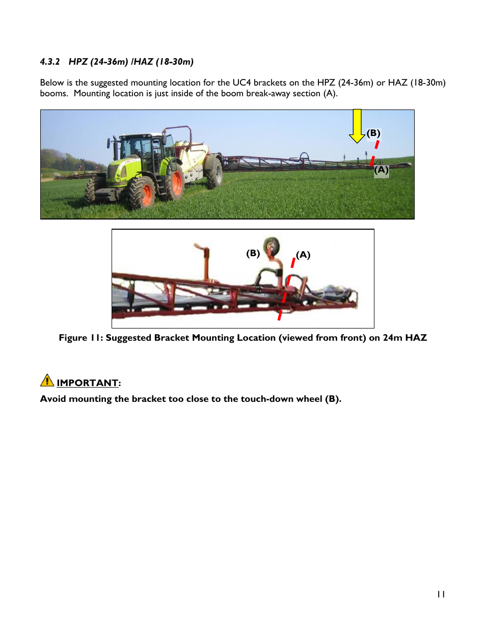 2 hpz (24-36m) /haz (18-30m) | NORAC UC4+BC+HD5 Part 1 User Manual | Page 15 / 32