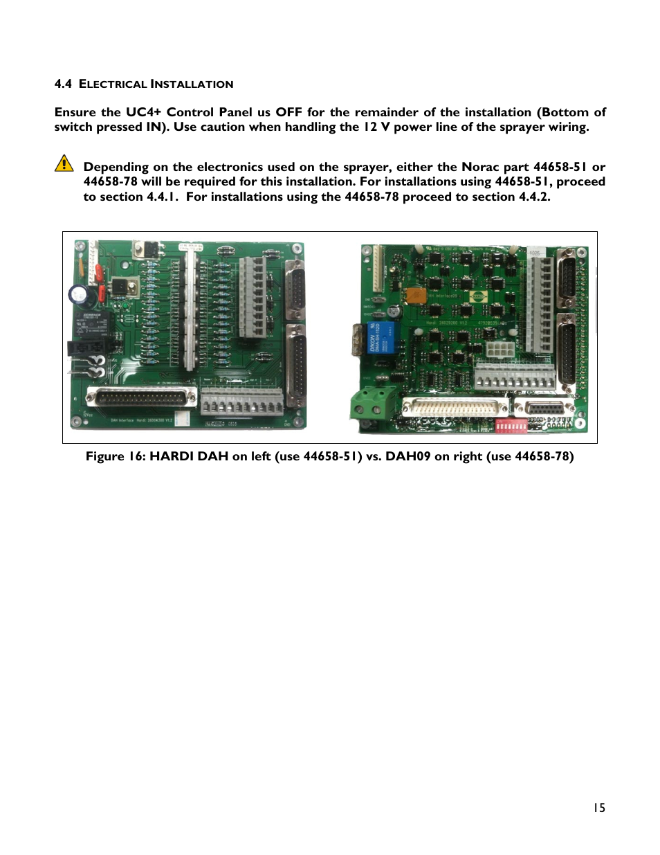 4 electrical installation | NORAC UC4+BC+HD5 Part 1 User Manual | Page 19 / 32