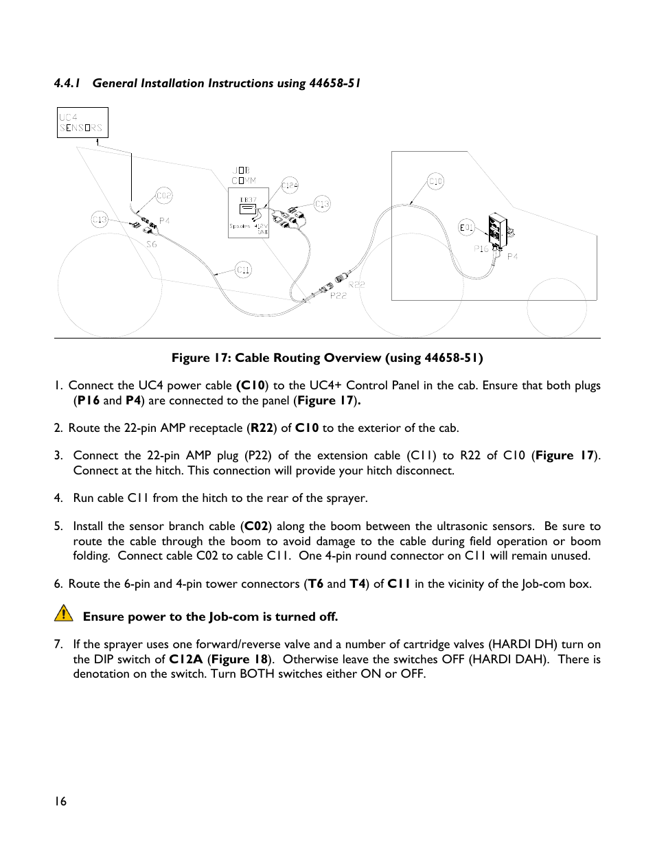 1 general installation instructions using 44658-51 | NORAC UC4+BC+HD5 Part 1 User Manual | Page 20 / 32