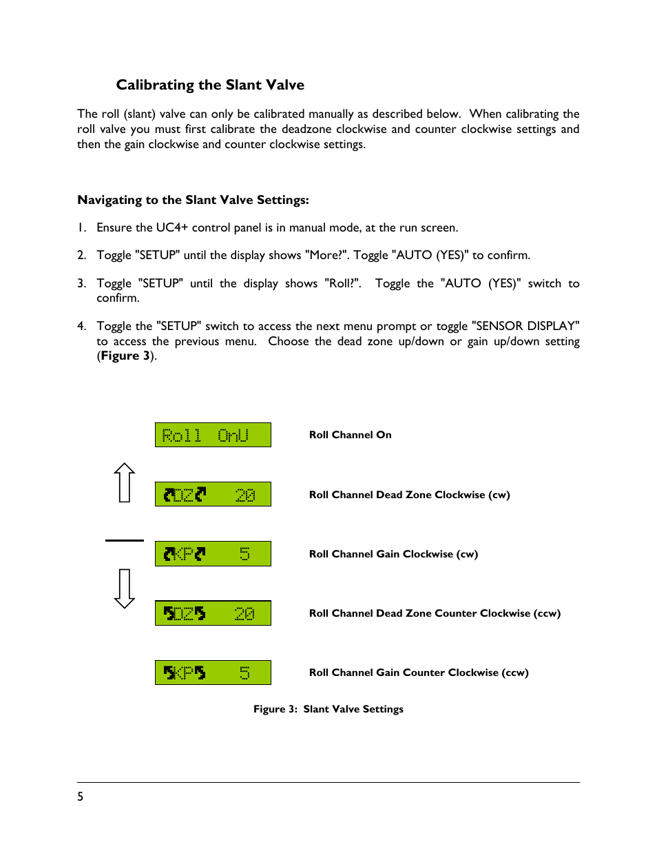 3 calibrating the slant valve | NORAC UC4+BC+HD5 Part 2 User Manual | Page 8 / 12