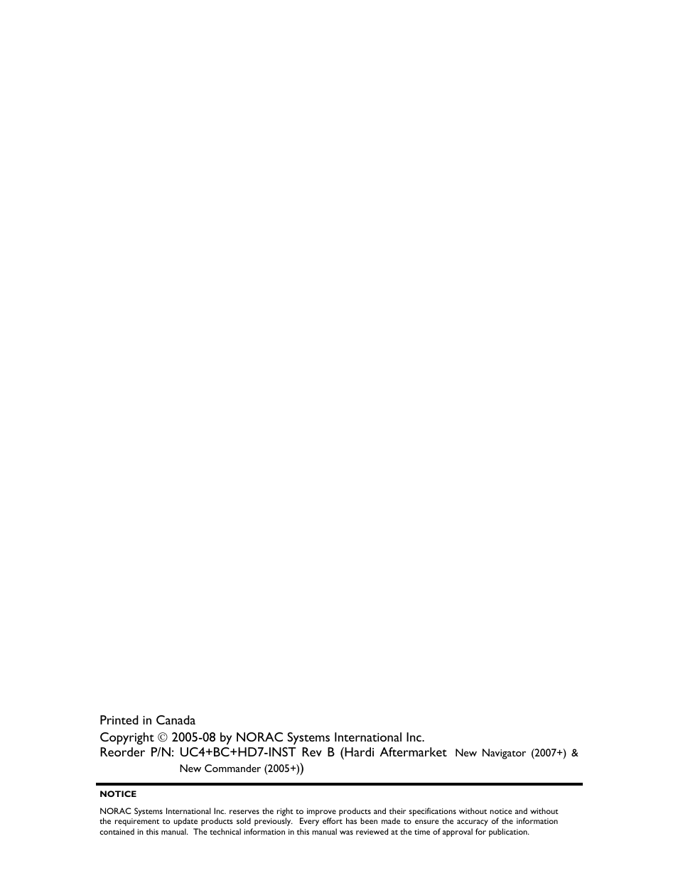 NORAC UC4+BC+HD7 User Manual | Page 2 / 41