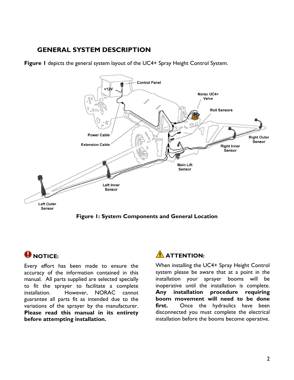 2 general system description | NORAC UC4+BC+HD7 User Manual | Page 5 / 41