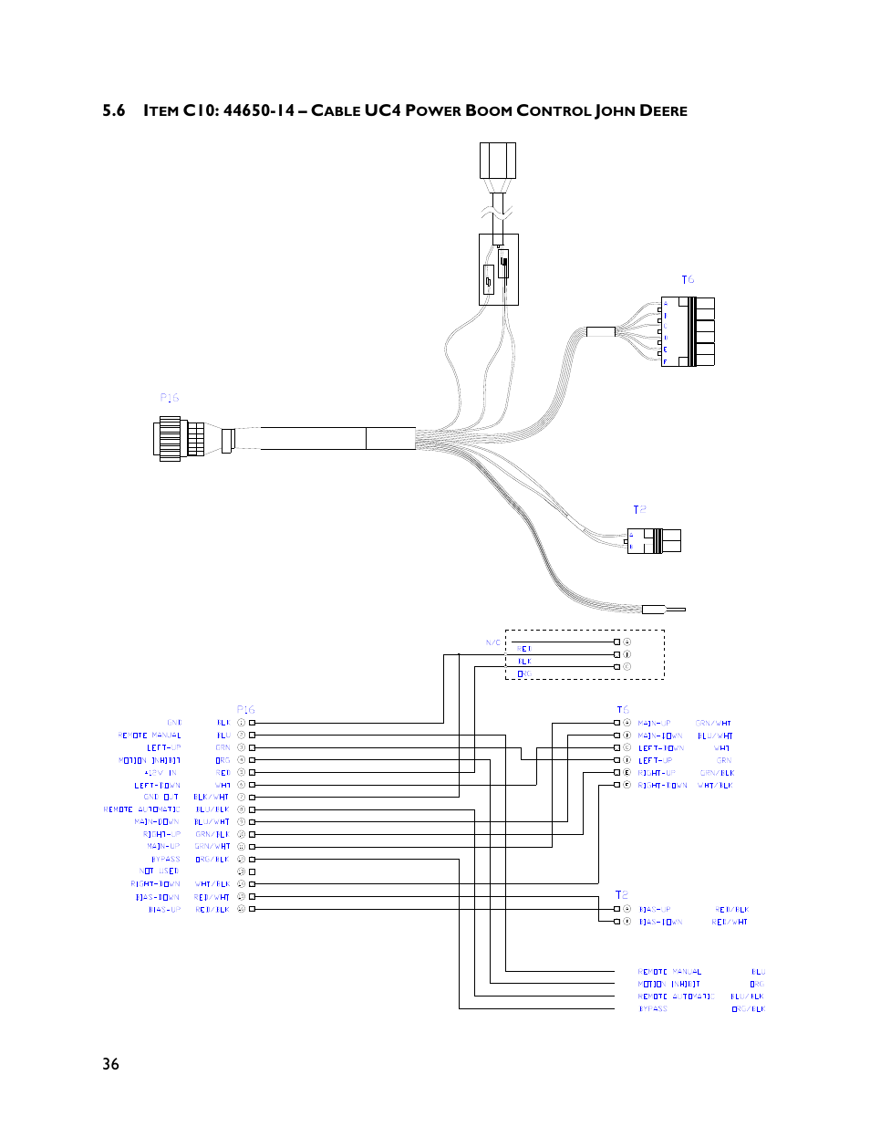 6 item c10: 44650-14 | NORAC UC4+BC+JD7 User Manual | Page 38 / 44