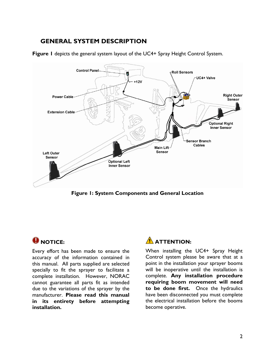 2 general system description | NORAC UC4+BC+JD7 User Manual | Page 5 / 44