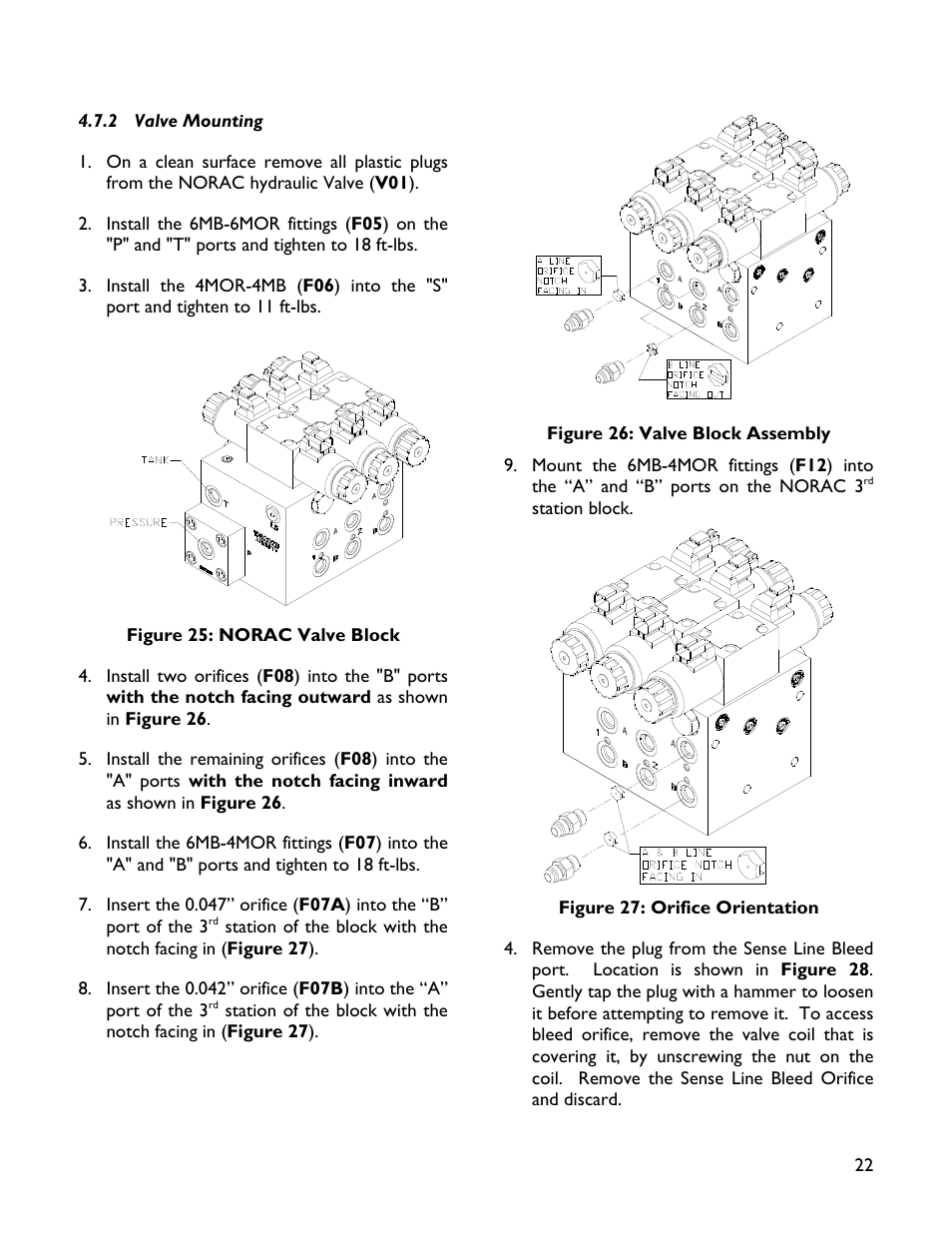 2 valve mounting | NORAC UC4+BC+JD7A User Manual | Page 25 / 51