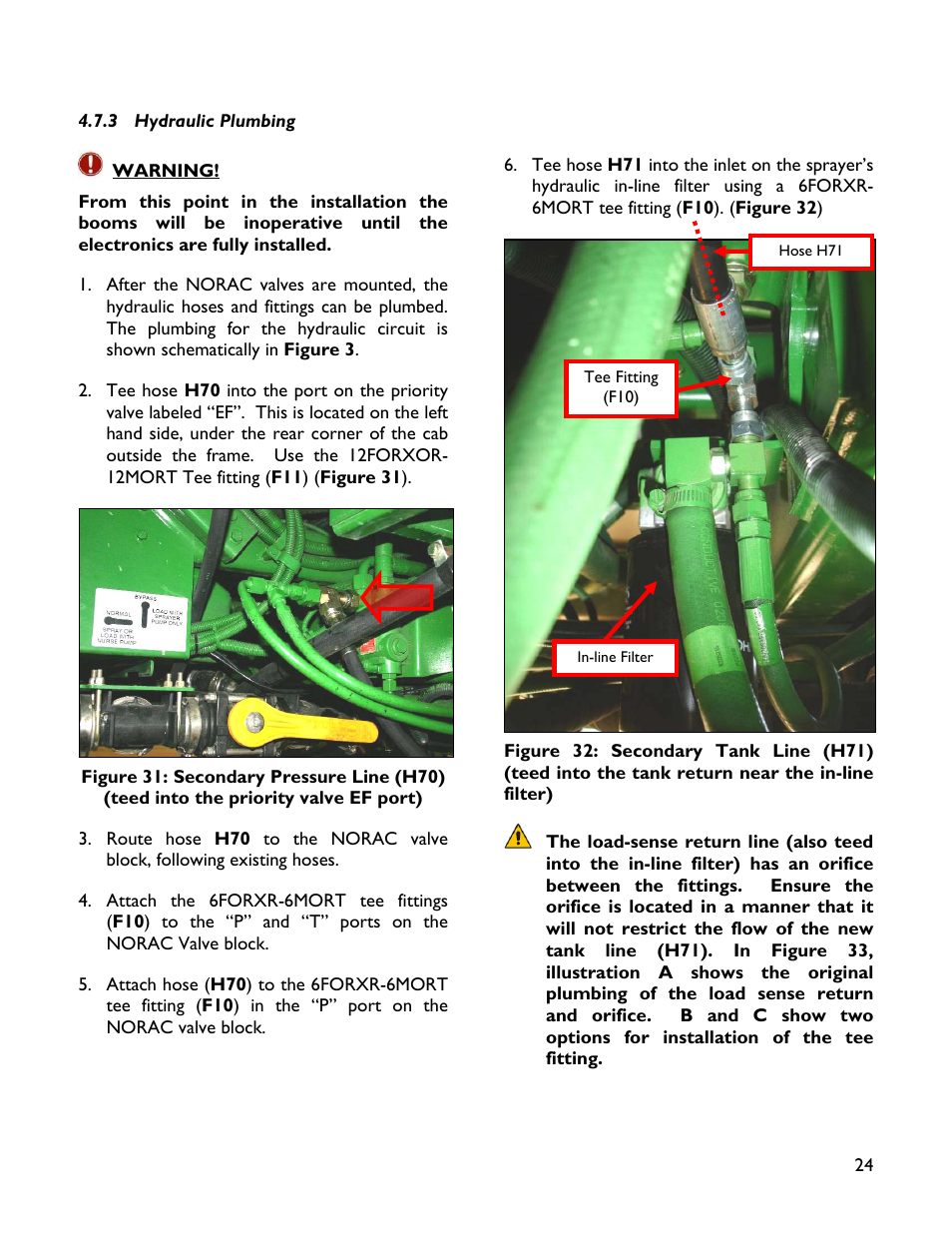 3 hydraulic plumbing | NORAC UC4+BC+JD7A User Manual | Page 27 / 51