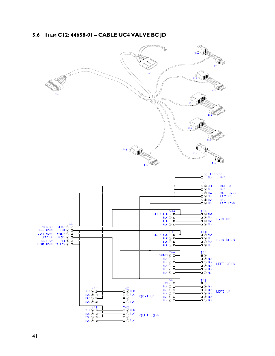 6 item c12: 44658-01 | NORAC UC4+BC+JD7A User Manual | Page 44 / 51