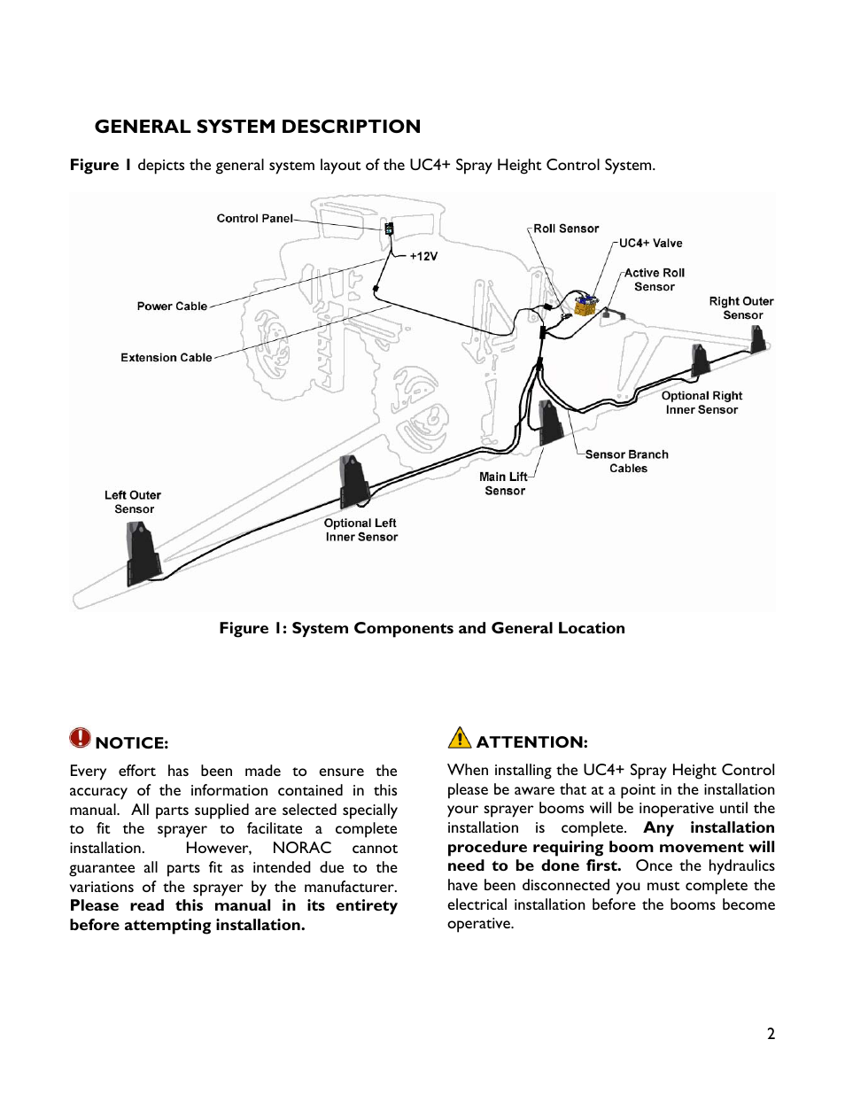 2 general system description | NORAC UC4+BC+JD7A User Manual | Page 5 / 51