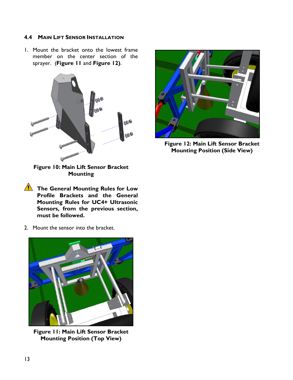 4 main lift sensor installation | NORAC UC4+BC+JD8 User Manual | Page 16 / 38