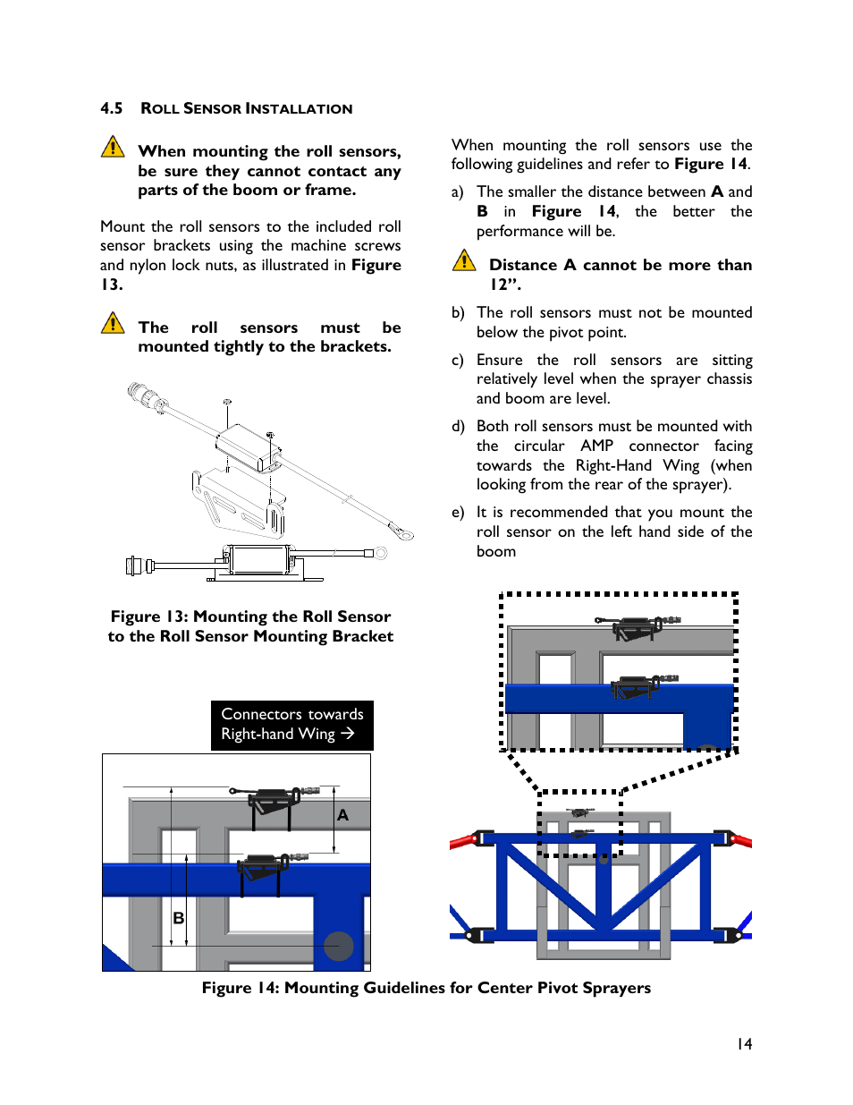 5 roll sensor installation | NORAC UC4+BC+JD8 User Manual | Page 17 / 38