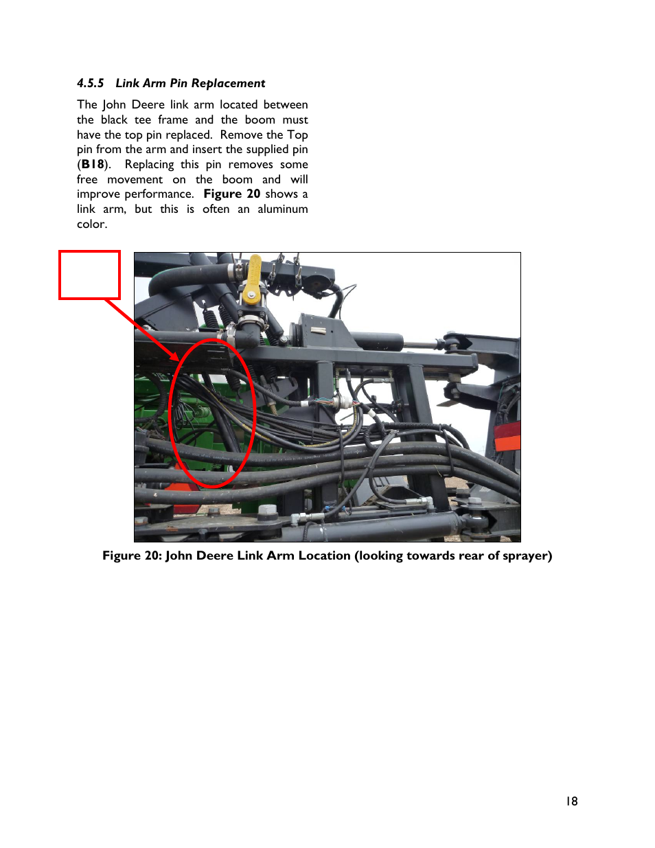 5 link arm pin replacement | NORAC UC4+BC+JD8 User Manual | Page 21 / 38