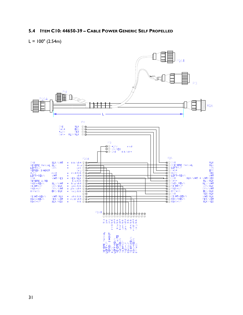 4 item c10: 44650-39 | NORAC UC4+BC+JD8 User Manual | Page 34 / 38