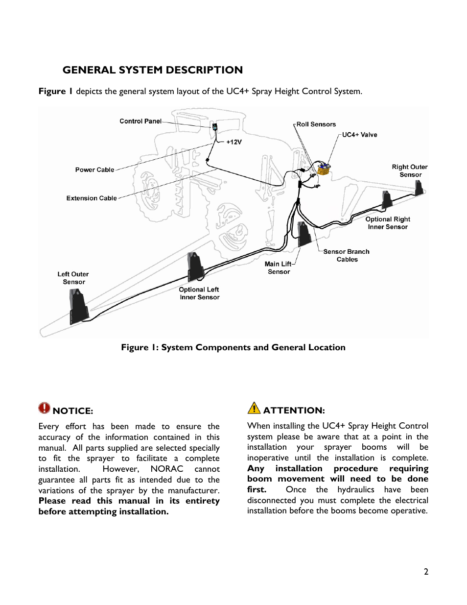 2 general system description | NORAC UC4+BC+JD8 User Manual | Page 5 / 38