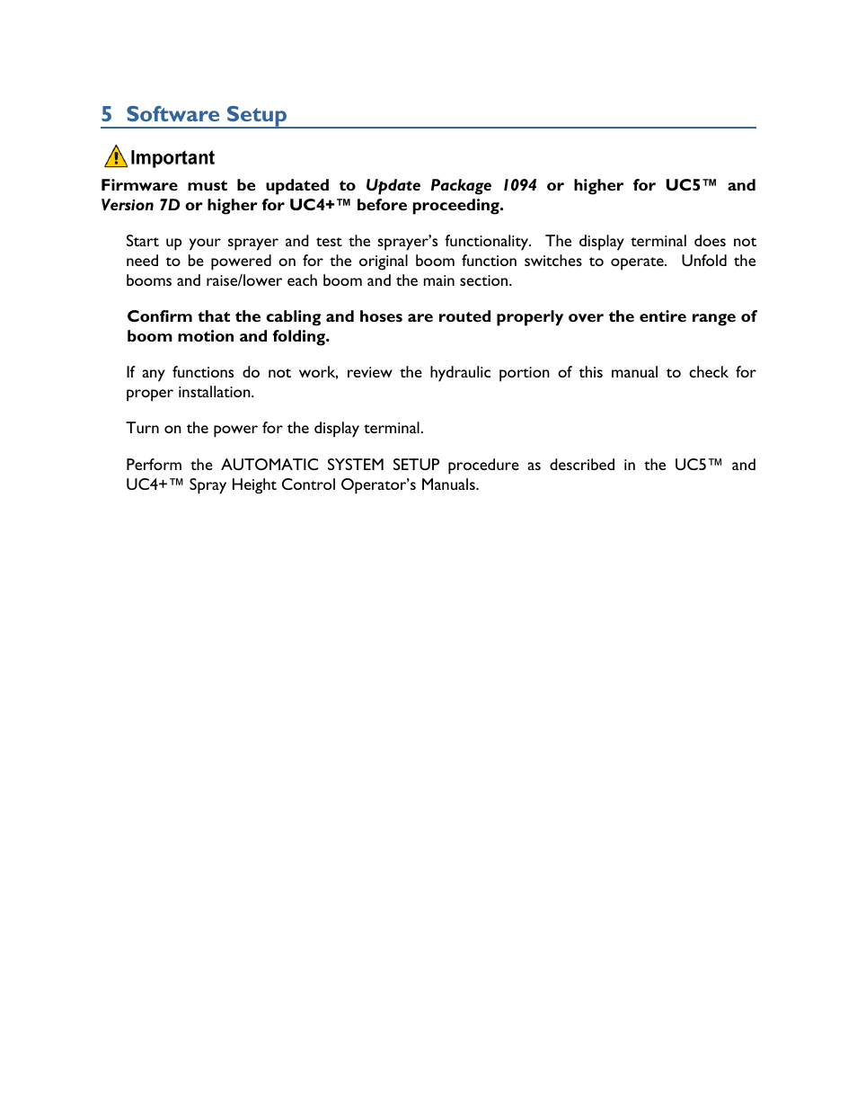 5 software setup | NORAC UC4+BC+JD8 Update User Manual | Page 14 / 15